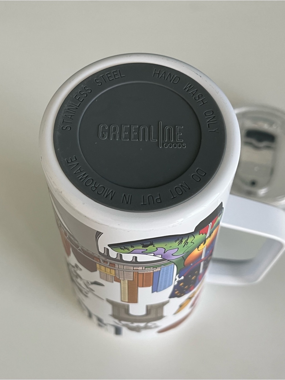 Greenline Goods 30oz Houston City Insulated Tumblers with Lids & Handle - Picture 11 of 11